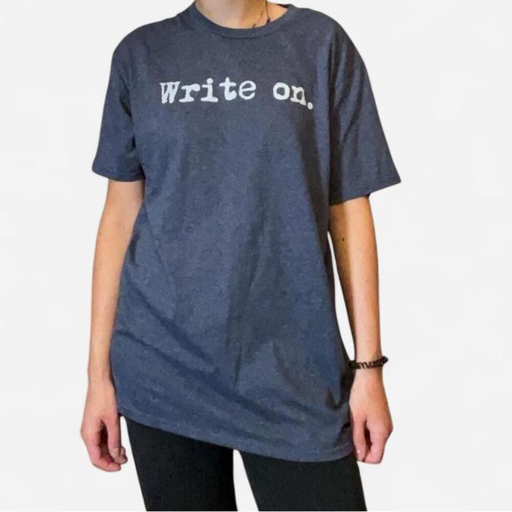 Port-company Men's Navy and Grey T-shirt